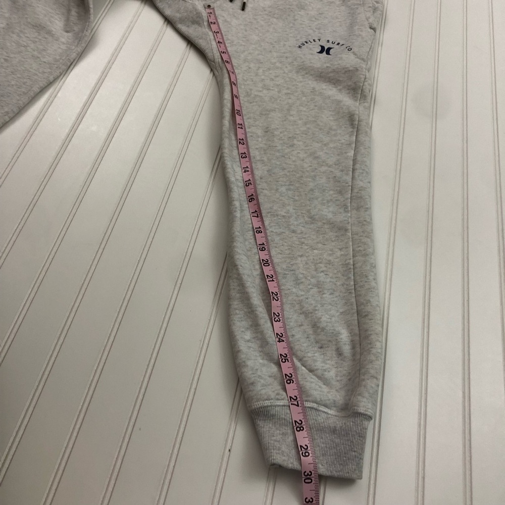 Hurley Men’s Midweight Gray Fleece Joggers - Picture 12 of 13